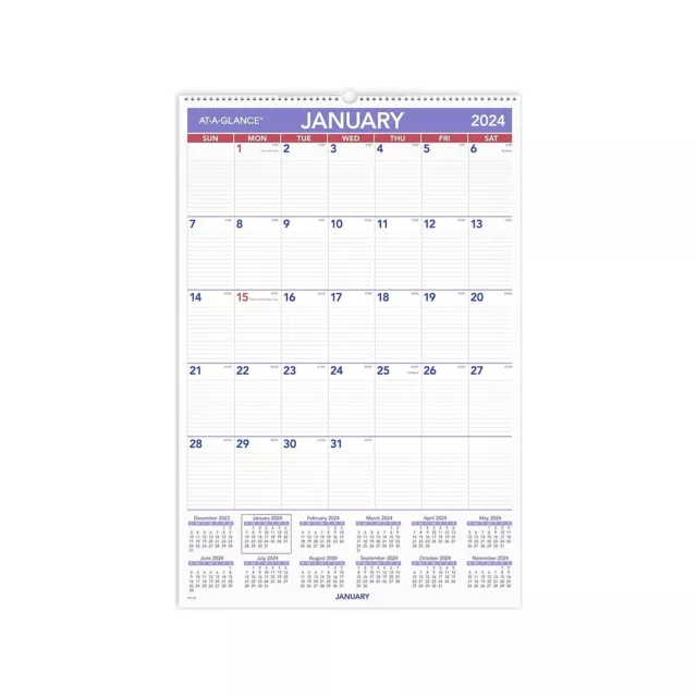 2024 ATAGLANCE 20& x 30" Monthly Wall Calendar (PM42824) 26.48