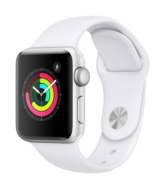 APPLE Watch S3 GPS Aluminiumgehäuse 38 mm Sport Armband weiß MTEY2ZD/A B-Ware