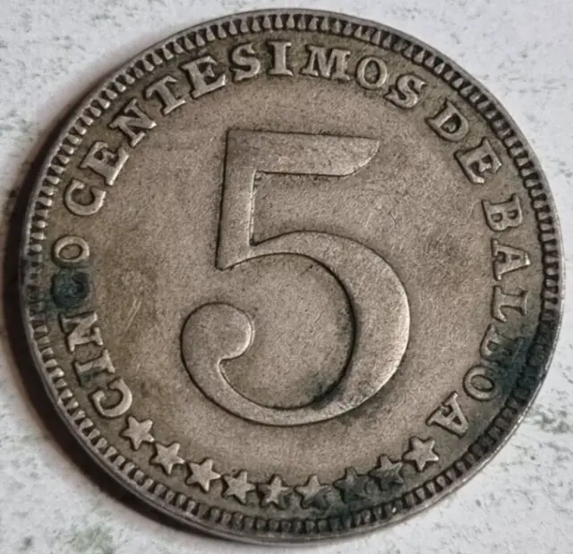 Panama 1961 5 Centesimos coin