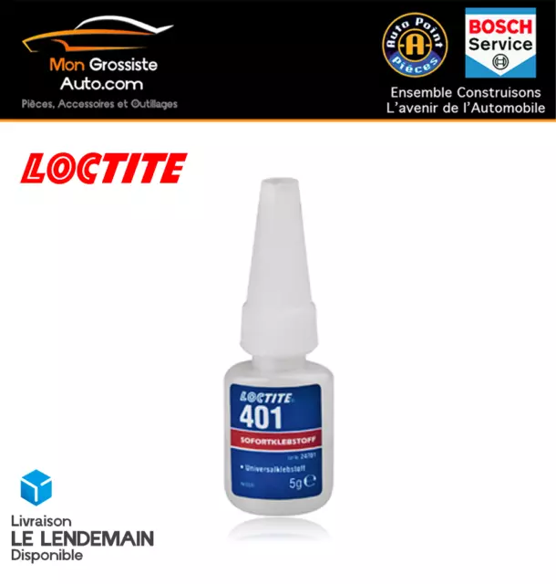 LOCTITE 401 Adhésif Instantané Colle 3 Secondes 5ml Gamme PRO Réf. 232659