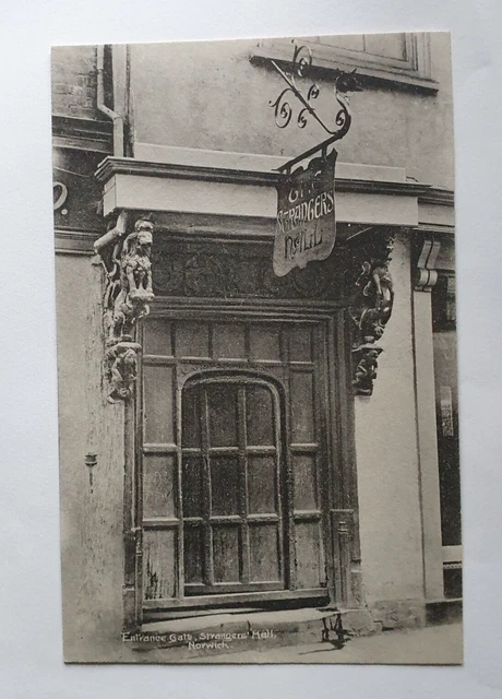 Unveröffentlicht Gläser Serie Postkarte - Eingangstor, Fremdenhalle, Norwich #B