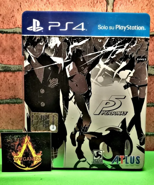 Persona 5 🇮🇹 Steelbook Limited Edition PS4 PlayStation 4 Completo Come Nuovo