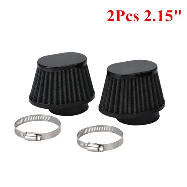 55mm Motorcycle Air Filter Pod Cleaner Performance High Flow Replacement Kit