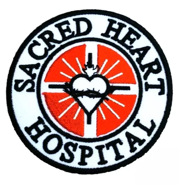 SCRUBS Sacred Heart Hospital Patch (3.5 Inch) Iron-on Badge Janitor Costume GIFT