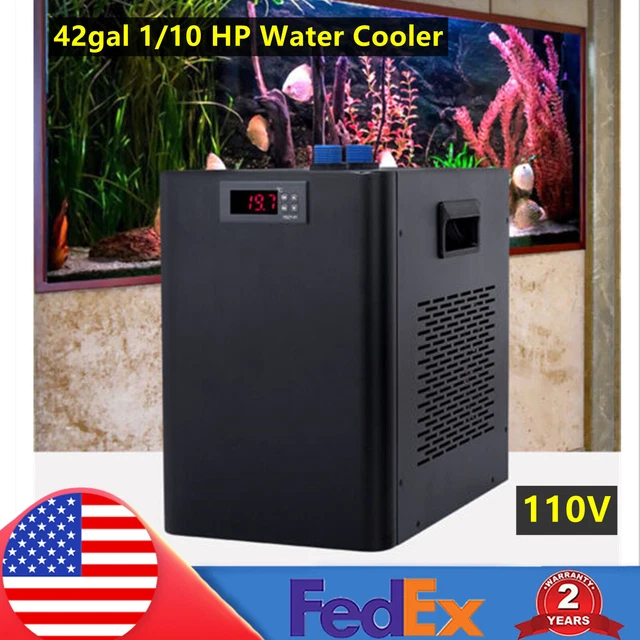 42 GALLON QUIET Aquarium Chiller 1/10 HP Fish Tank Water Cooler