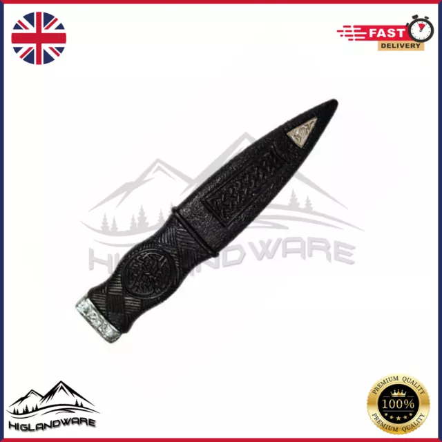 Professional Sgian Dubh Dummy Kiltwear Highland Kilt Fake Knife Black