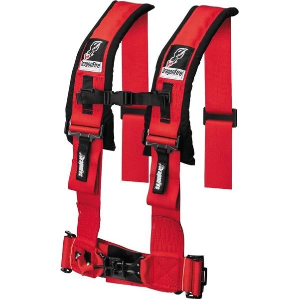 Dragonfire Racing H-Style 4-Point 3" Racing Harness - 14-0042
