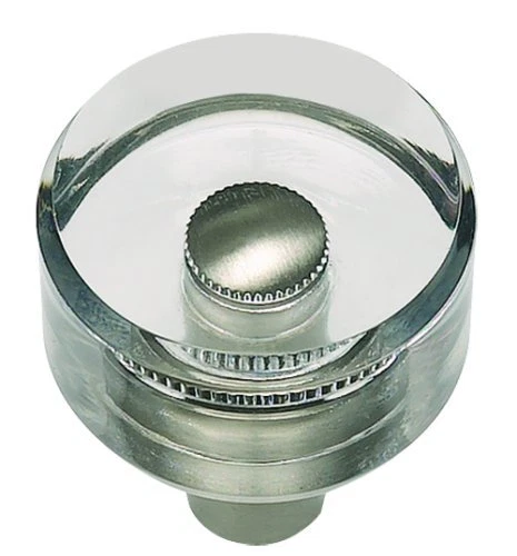 Atlas Homewares 3146-BRN  *   Optimism Round Knob - Brushed Nickel, Lot of 2
