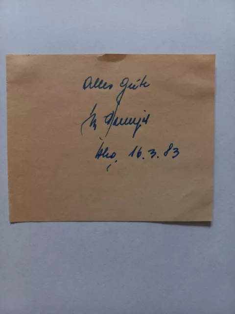 Autogramm handsigniert Jupp Posipal (1927-1997) Weltmeister 1954