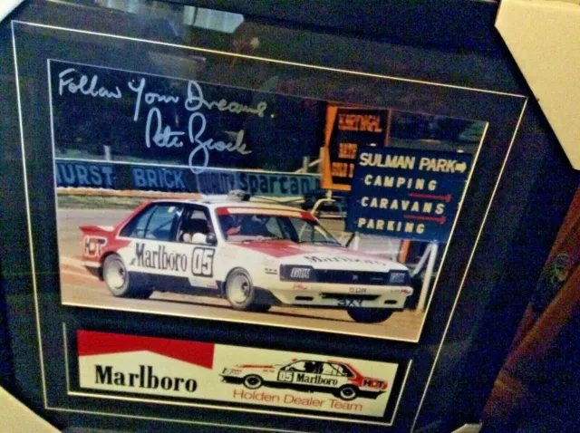 Bathurst Handsigned Peter Brock Marlboro Holden Dealer Team 05 Commodore