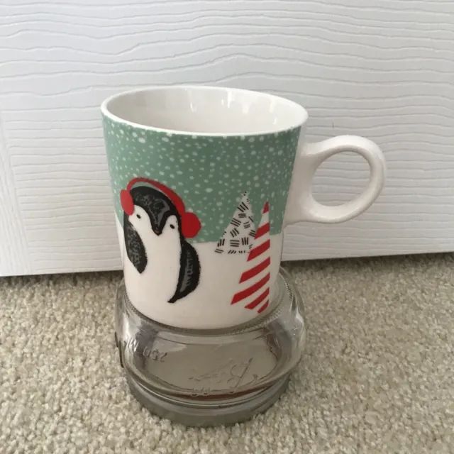 Starbucks 2016 Holiday Penguin Winter Coffee Tea Mug Cup 10 oz