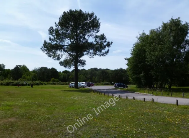 Photo 6x4 Upton Heath, car park Hill View/SY9895 At the northern, flat e c2011