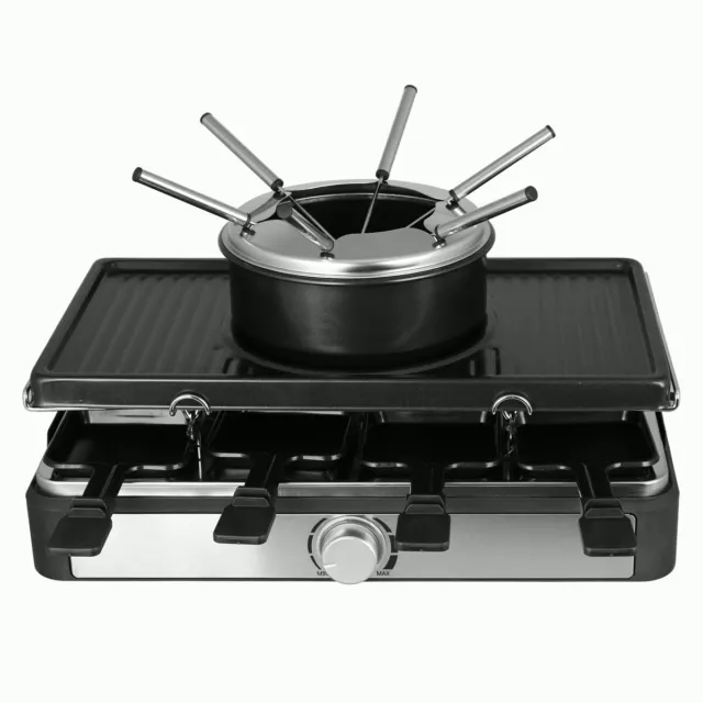 3in1 Gourmet Raclette, Grill und Fondue Emerio Raclette RG 124930 Kombigerät 2