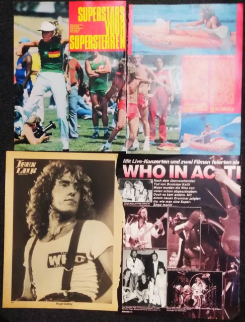The Who magazine clippings - Roger Daltrey, Pete Townshend, Keith Moon