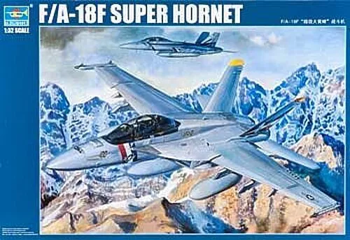 Trumpeter F/A18F Super Hornet Fighter Aircraft - Plastic Model Airplane Kit