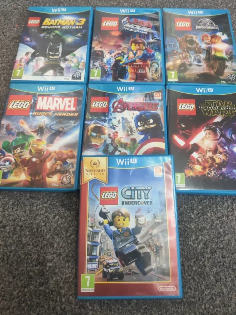 Nintendo Wii U Bundle Games  Lego Starwars Marvel Batman Jurassic World PAL