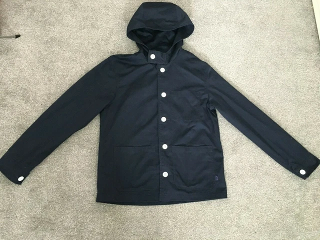 ASOS Lovely Girls Women Cotton Mix Dark Blue Coat Jacket Hooded M