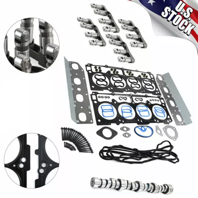 Camshaft Lifters Gaskets MDS Kit For 2009-2015 5.7L V8 Hemi Chrysler Dodge Jeep 2