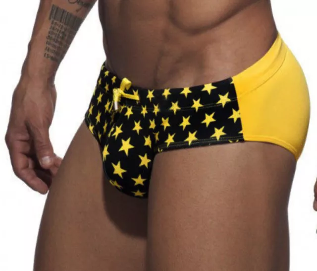 NEW Men's Army Stars Speedo Style Swimwear - Briefs Swimsuit Beach Trunks