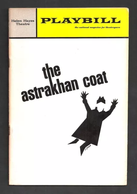 Roddy McDowall "THE ASTRAKHAN COAT" Brian Bedford 1967 FLOP Premiere Playbill
