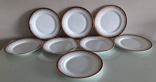 Royal Grafton Majestic Red Dinner Plates -Approx 25cm X 8