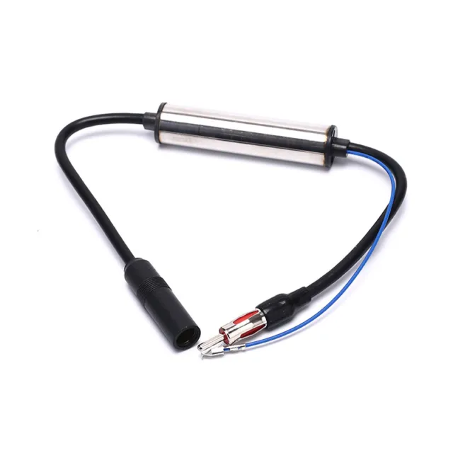 Car Antenna Plug Radio Inline Aerial Signal Amplifier Booster Extension Cable-wf