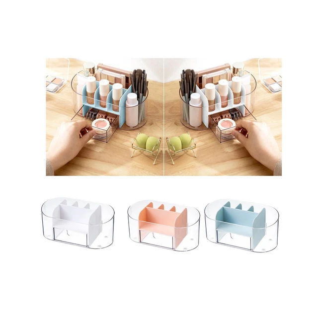 Jewelry Makeup Organizer with Clear Drawer Jewellery Storage Case 19x9x8.5cm