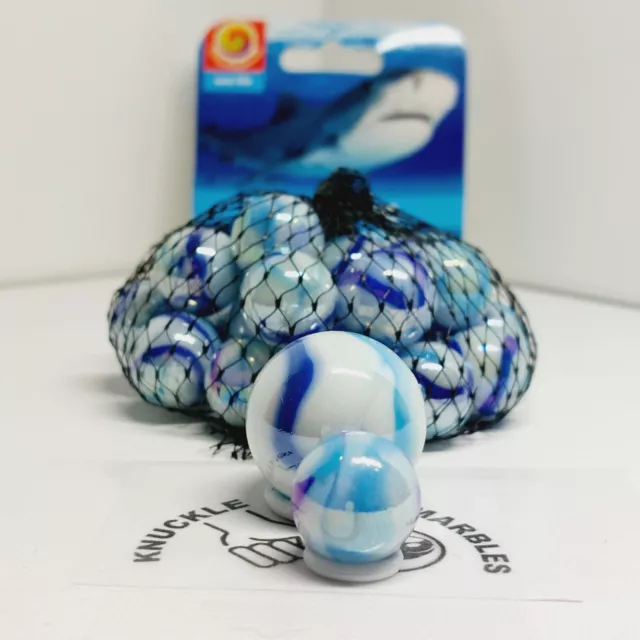 GENUINE Tiger Shark Net: 25 Mega Marbles / Vacor Canicas