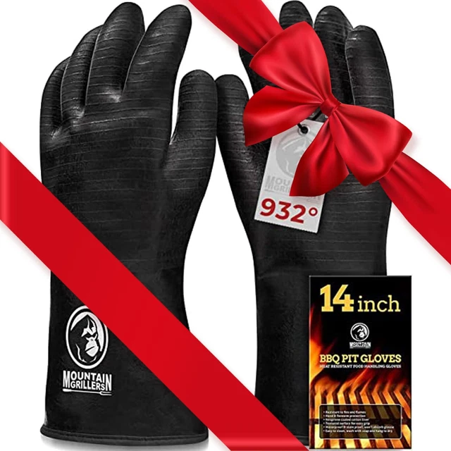 Extreme Heat Resistant Gloves for Grill BBQ High Temperature Fire Pit Gloves Ba