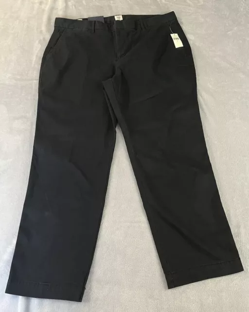 Gap womens black Slim city crop pants size 14