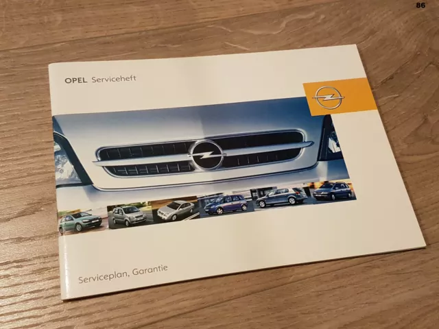 NUOVO libretto assegni Opel libretto di servizio del 2003 bianco vuoto Corsa Astra Zafira Vectra