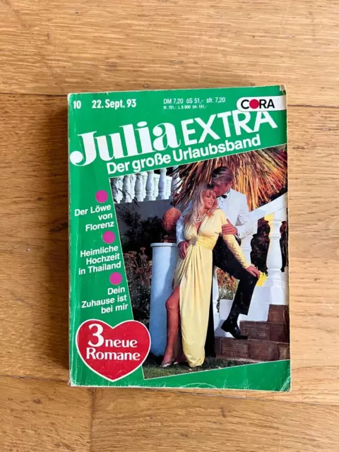 👍👍CORA Julia Extra  3 Romane Urlaubsband  Band 87 von 1993💋