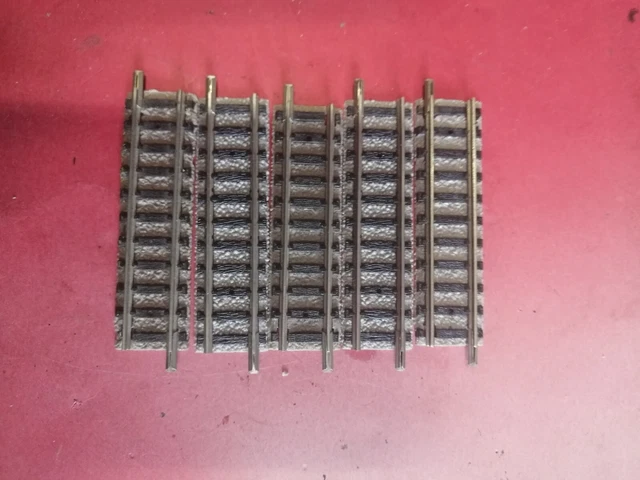 Lot De 6 Rails Fleischmann Piccolo, 222mm - Idéal Pour Modélisme Ferroviaire