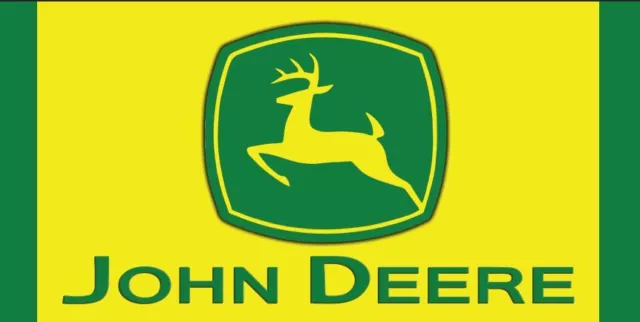 JOHN DEERE TRACTOR Equipment Logo Garage Shop Quality Vinyl Banner Sign  8 x 4'