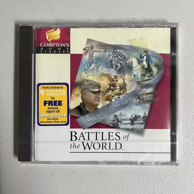 Compton's Home Library: Battles of The World CD-ROM 1996 Brand New & Sealed