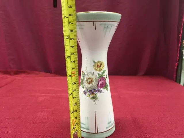 Flora Plateel Gouda Holland floral vase 7’in tall.