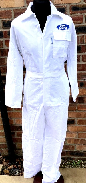 Classica tuta caldaia Goodwood Revival Ford distintivo 36" petto 100% cotone pre-ridotto