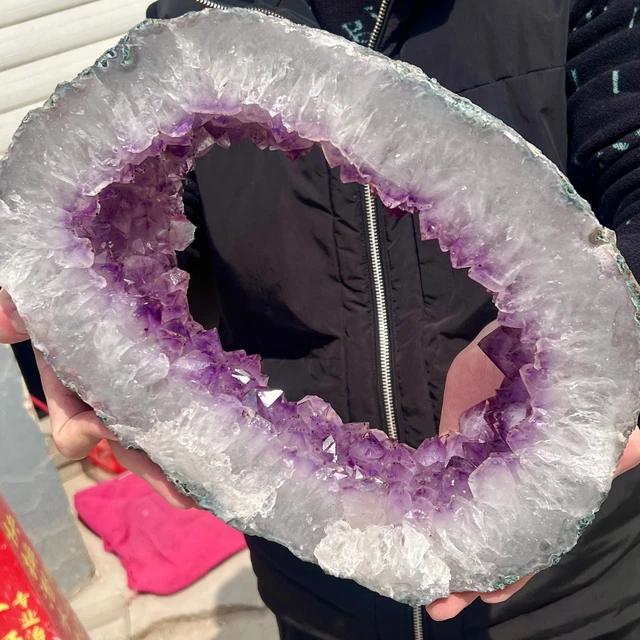11.61LB  Natural Amethyst geode quartz cluster crystal specimen Healing.