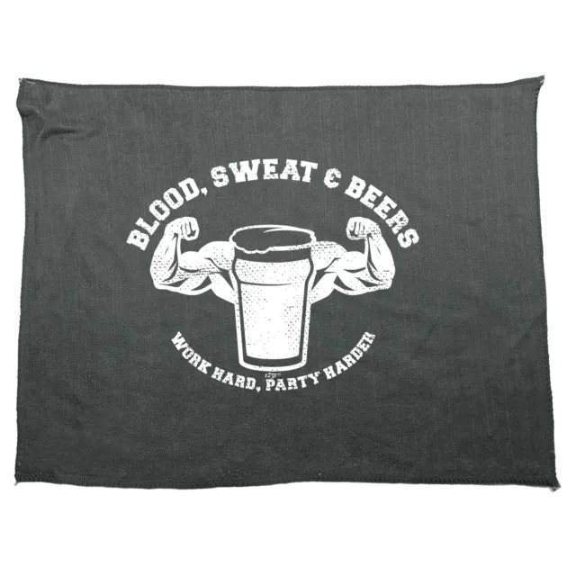 Blood Sweat And Beers Gym Funny Novelty Kitchen cleaning cloth Dish Tea Towel