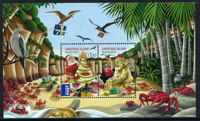 2012 Christmas Island SG# 730 Christmas mini sheet Mint MUH MNH