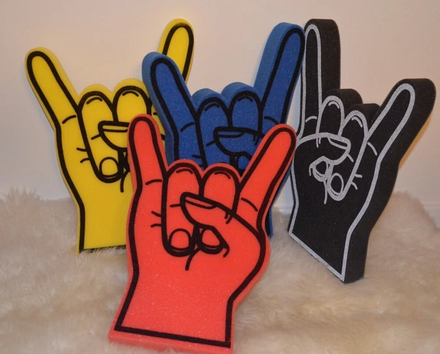 PATIKIL Riesen Schaumstofffinger 4er Set - EVA Cheerleading Finger Für Sportevents Rot