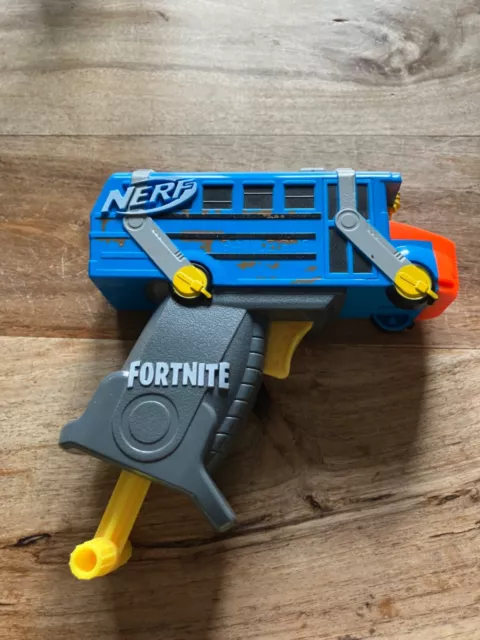 Pistola Fortnite BattleBus MicroShots NERF, Ottime condizioni!