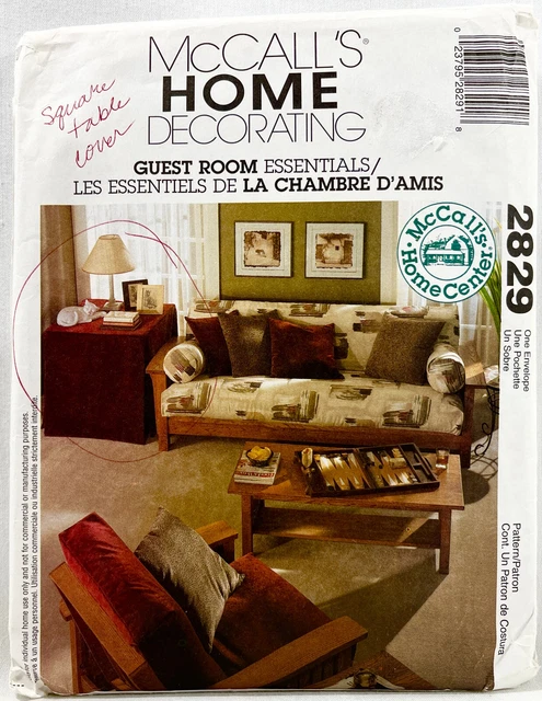 2000 McCalls Sewing Pattern 2829 Guest Room Essentials 5 Designs Vintage 13243