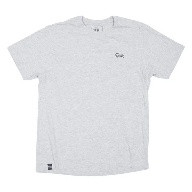 T-shirt diesel grigia manica corta uomo L