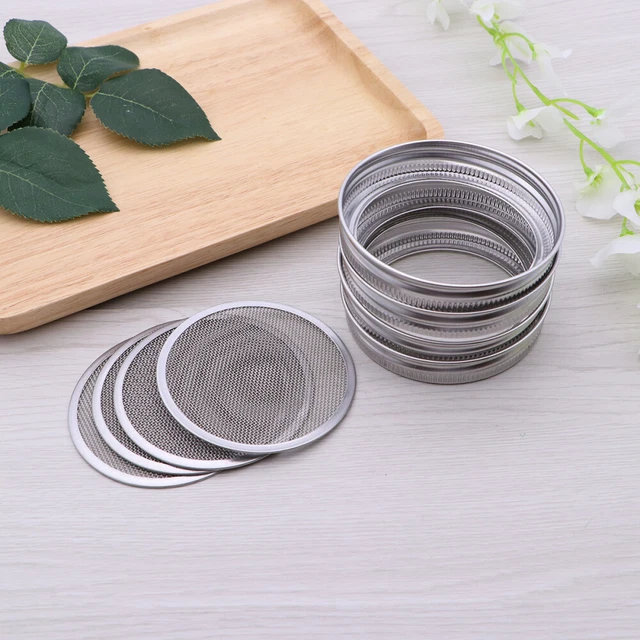 4 pz barattoli filtro copri schermo germogli per insalata coperchio barattoli mason