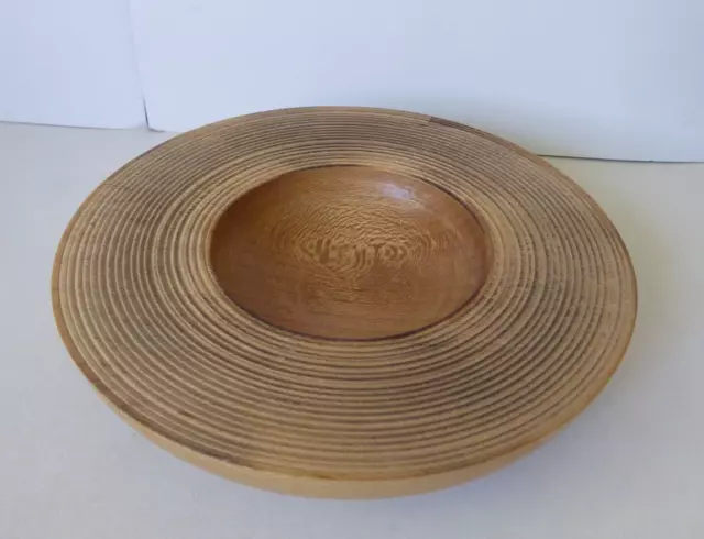 Vintage English Art and Crafts wooden hand made bowl