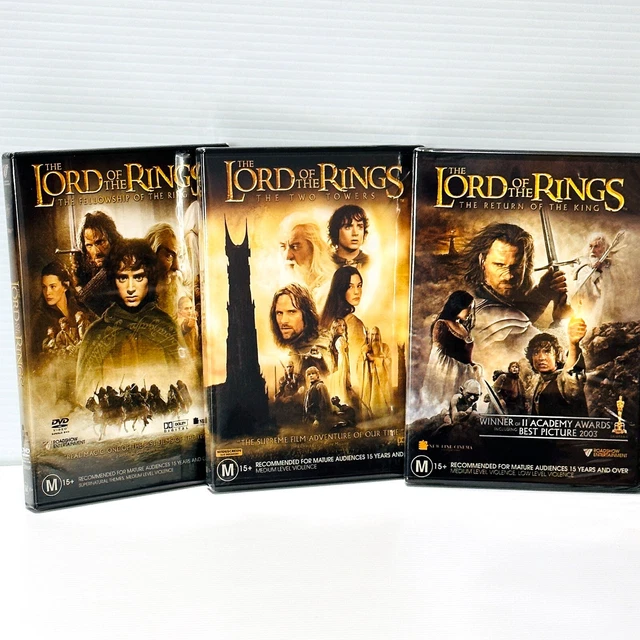 The Lord of the Rings Trilogy: The Fellowship to Return of the King DVDs R4 NEW