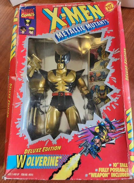 #49741 Vintage 1994 X-Men Wolverine Metallic Mutants 10" Toy Biz-Marvel Comics