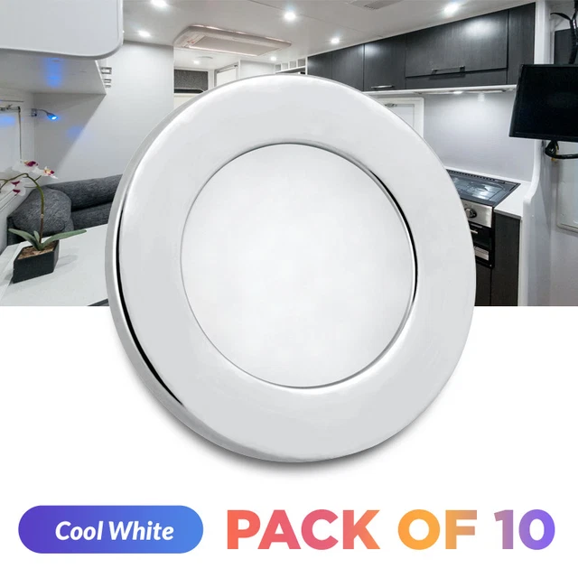 RV BOAT INTERIOR Lights 12V LED Ceiling Fixtures Recessed Mount Cool