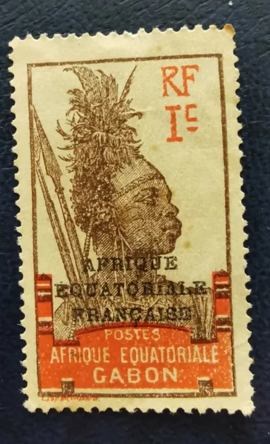 Timbre France Colonie  N °88 Gabon  1924 Neuf * Mh
